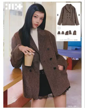 새상품 ILLIT 아이릿 유나 착용 더블 버튼 자켓