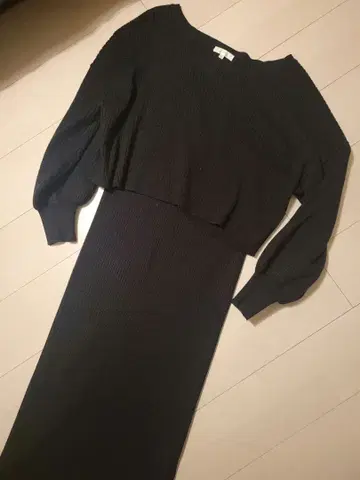 리엔다 니트 롱 원피스