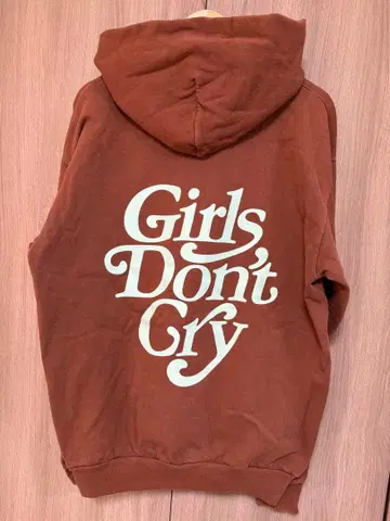 Girls Don't Cry 후드티 L 브라운
