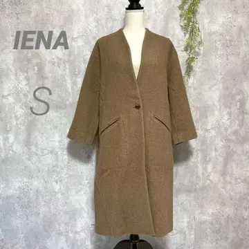 [IENA] 울 모사 노카라 코트 울 코트 롱 일본제 36