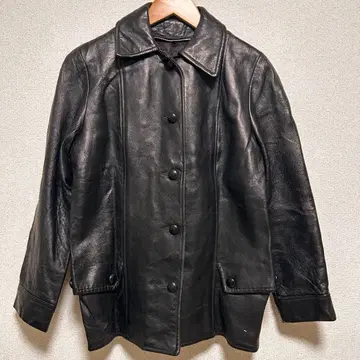 가죽 자켓 가죽 코트 구제 의류 천연 가죽 블랙