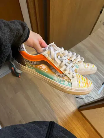 Vans 스니커즈 오렌지/파랑/화이트