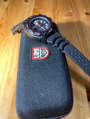 Luminox SWISS QUARTZ 손목시계 블랙/레드