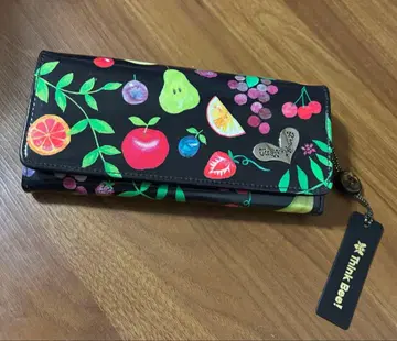 미사용 think Bee! 후르츠 패턴 장지갑