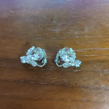 크리스탈 장식 귀걸이