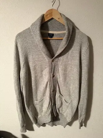 J.Crew 그레이 숄 가디건 M