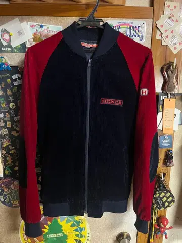 HONDA SF 코듀로이 자켓 L 네이비/레드