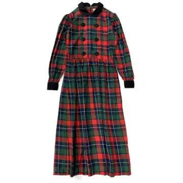 vintage*70s 클래시컬 체크 원피스