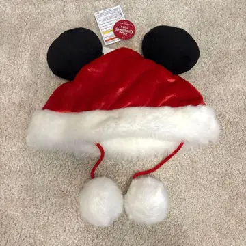 디즈니 크리스마스 팬캡 미키 산타클로스