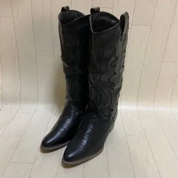 [ 미사용 새상품 ] CAVOUR ( 카 ) 웨스턴 부츠 S 블랙