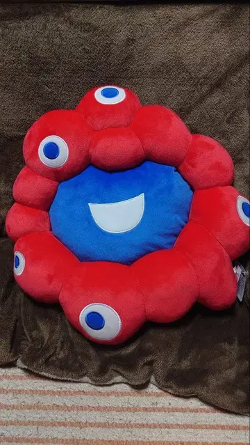 공식 라이선스 웃는 봉제 인형 빨강 파랑