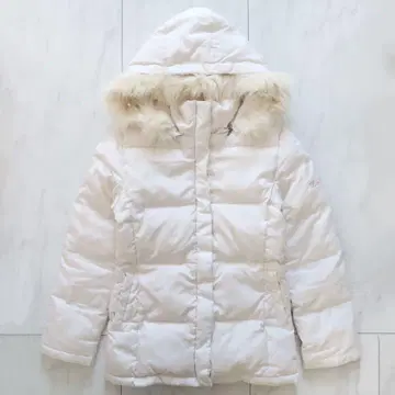 리즈리사 다운 코트 충전솜 코트 화이트
