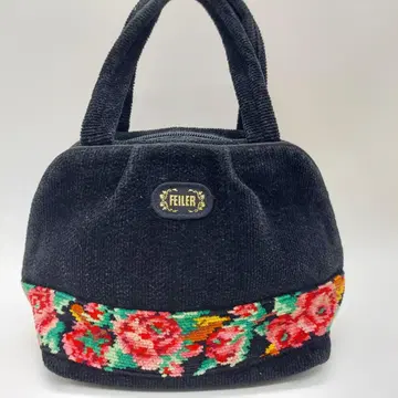 새상품급 페이러 FEILER 핸드백 블랙 컴팩트