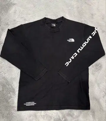THE NORTH FACE 블랙 롱 슬리브 T셔츠 L 긴팔
