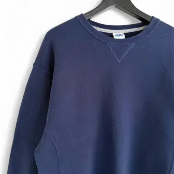 00s 빈티지 러셀 애슬레틱 무지 네이비 맨투맨 S13