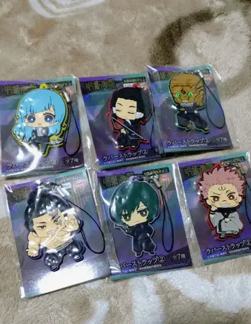 주술회전 러버 키링 6세트