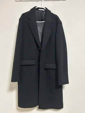 ZARA 블랙 체스터 코트 MEX42