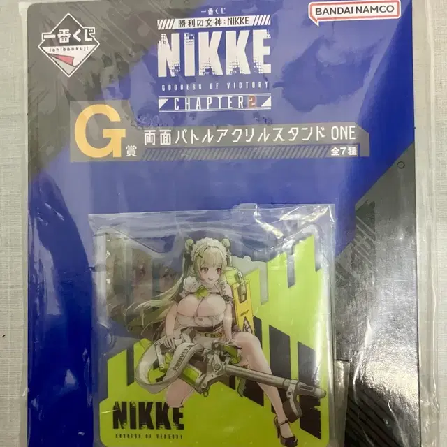 니케 제일복권 2탄 G상 소다 양면 아크릴 스탠드 판매합니다.