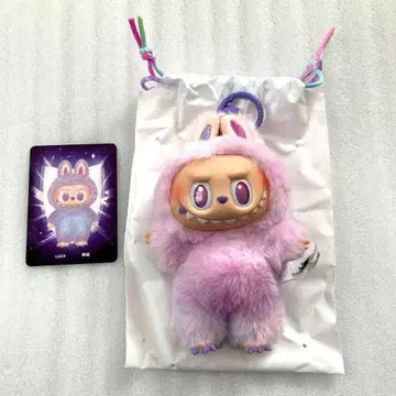 정품 POP MART LABUBU 라브부 에너지 luck 행운 보라색