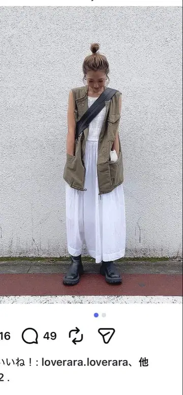 CANAL JEAN 스탠드 밀리터리 베스트