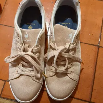 le coq sportif 핑크 베이지 스니커즈