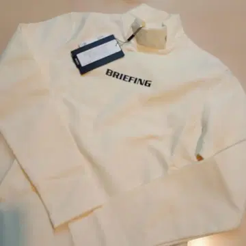 브리핑 여성용 겨울용 BRIEFING 하이넥 셔츠 화이트