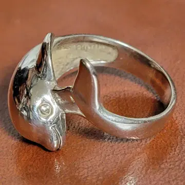 은반지 빈티지 돌고래 KABANA 카바나 실버925