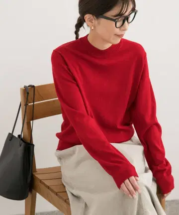 새상품급 워셔블 울 하이넥 풀오버