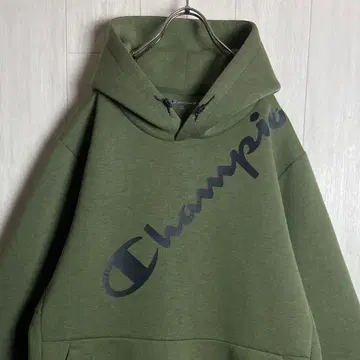 챔피온 챔피온 프린트 로고 풀오버 후드티 XL 사이즈
