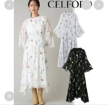 CELFORO 튤립 프린트 원피스