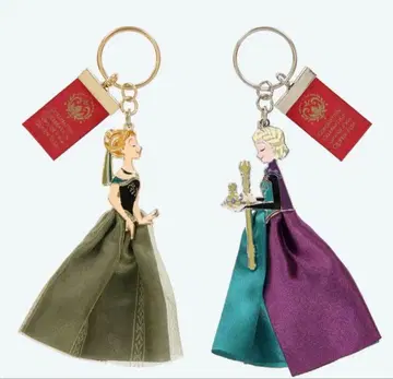 디즈니 겨울왕국 키링 2개 세트 안나와 엘사
