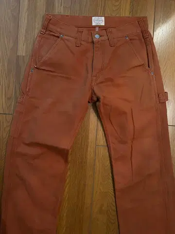 코지마 진스 KOJIMA GENES 오렌지 워크 팬츠 레어 컬러