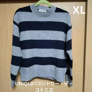 유니클로 콩트와르 데코토니에 라무 크루넥 스웨터