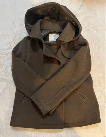 URBAN RESEARCH DOORS 후드 부착 울 코트