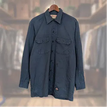 90s Dickies 워크 셔츠 긴팔 셔츠 USA 제조