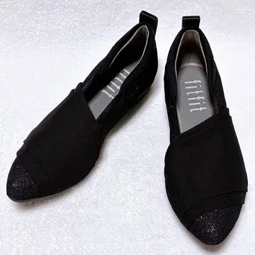 fitfit 핏핏 플랫 펌프스 메쉬 컴포트 블랙