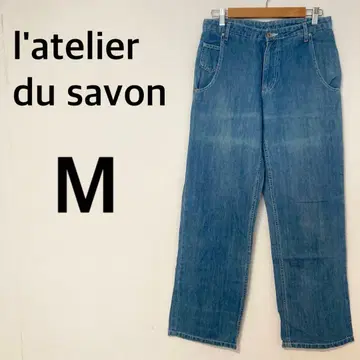 아틀리에 드 사봉 데님 팬츠 [ M ] 청바지 미 실루엣 일본제