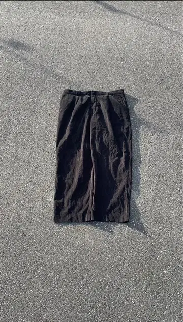 90s00s PERRY ELLIS Black 코듀로이 팬츠 초와이드