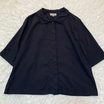 마가렛호웰 최근 모델 오버 사이즈 셔츠 블랙 일본제