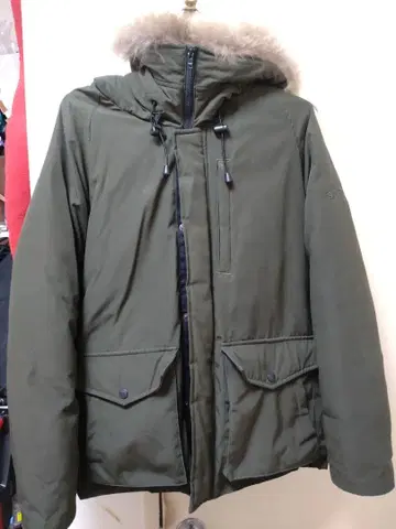 Schott 퍼 달린 다운 자켓