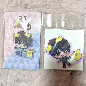 seventeen 세븐틴 민규 산리오 스티커 키링