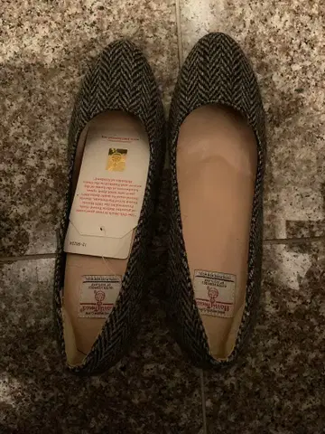 해리스 트위드 헤링본 펌프스 S