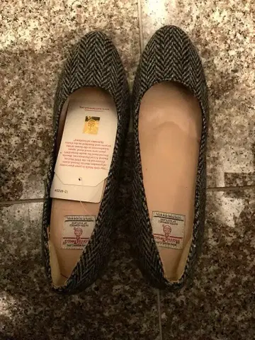 해리스 트위드 헤링본 펌프스 S