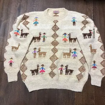 vintage VITALCO 알파카 울 스웨터