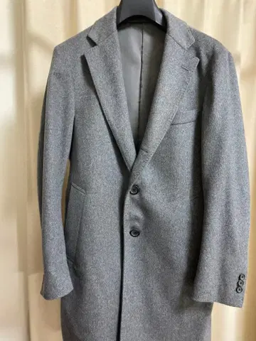 EDFICE 울 캐시미어 체스터 코트