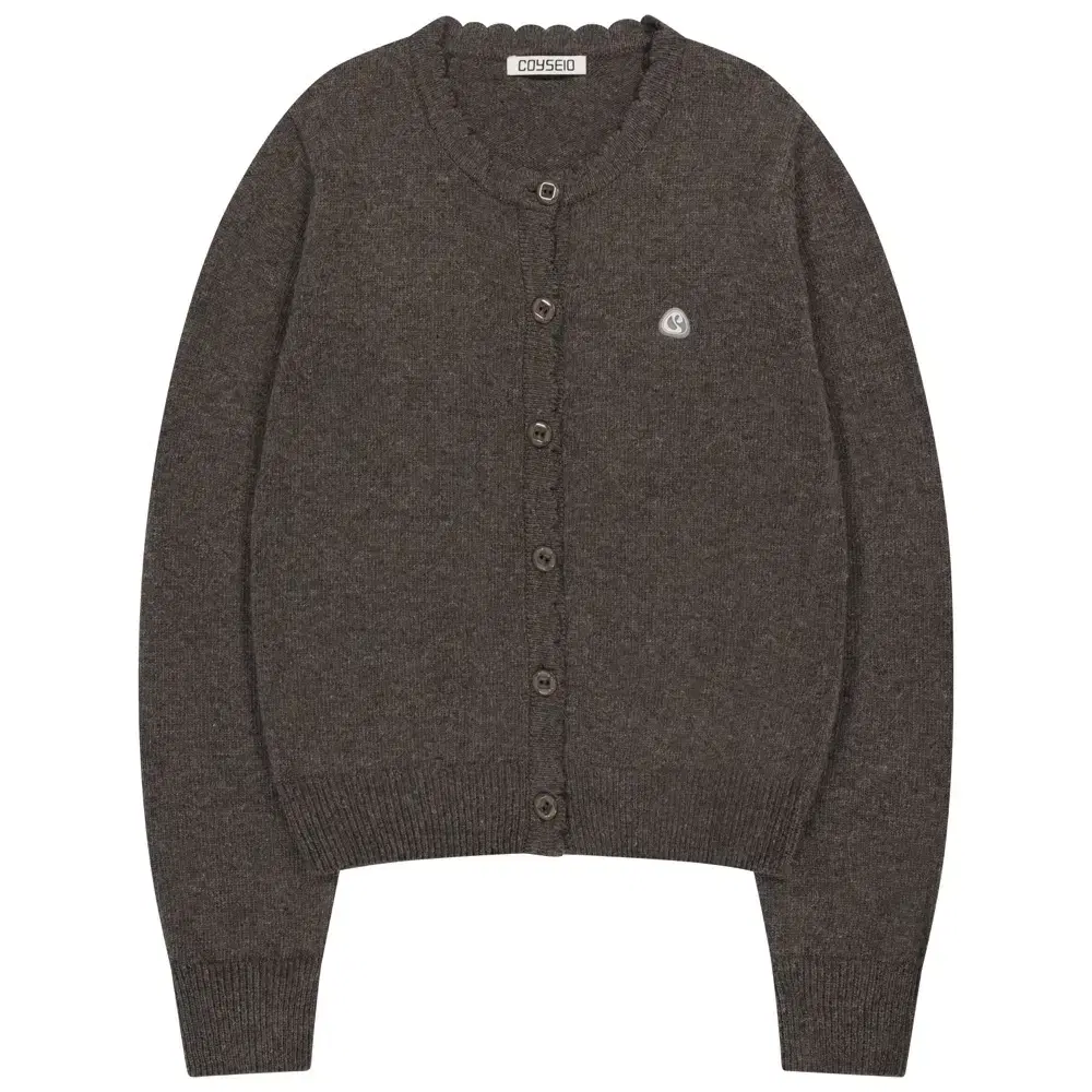 COYSEIO | 코이세이오 RAW EDGE CARDIGAN MELANGE GREY Koiseio