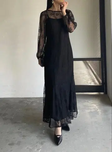 nairo 레이디 실루엣 레이스 드레스