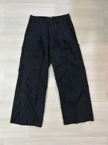jaded london 블랙 스트라이프 와이드 팬츠 W30