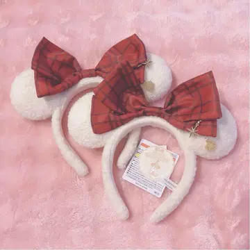 디즈니 크리스마스 릴린린 리본 머리띠 2025