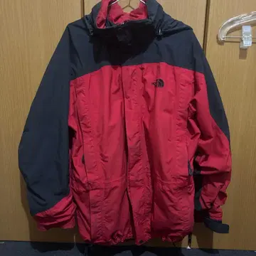 THE NORTH FACE 마운틴 후드티 레드/블랙